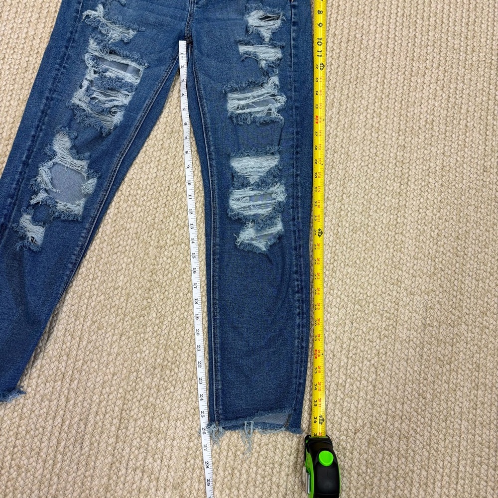 American Eagle Women’s Jeans Bundle Size 6 – ‘90s Skinny + Distressed Mom Jeans - Picture 14 of 16